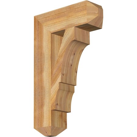 Ekena Millwork Balboa Craftsman Rough Sawn Bracket, Western Red Cedar, 6"W x 20"D x 32"H BKT06X20X32BOA04RWR